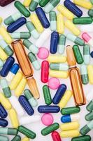 pílulas de remédios coloridos