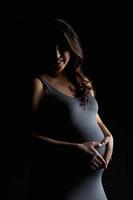 linda mulher grávida do Oriente Médio foto