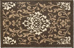capacho de lã abstrato marrom tradicional