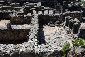 11 de abril de 2019. capernaum é uma cidade antiga localizada na costa noroeste do mar de tiberíades, na galileia, israel. foto