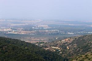 paisagem nas montanhas no norte de israel foto