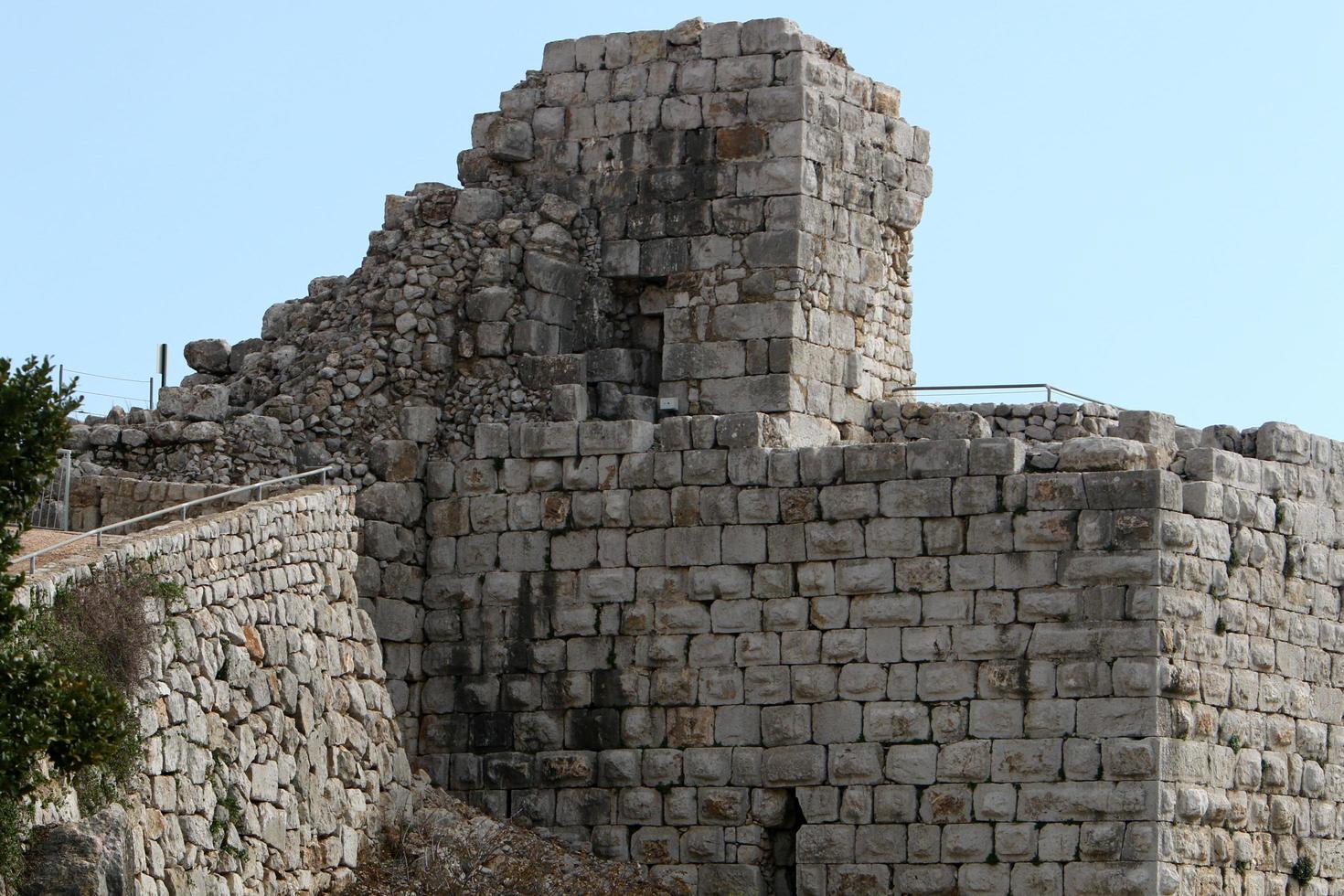 4. Januar 2022 . die nimrod festung ist eine mittelalterliche festung im nördlichen teil der golanhöhen im norden israels. foto