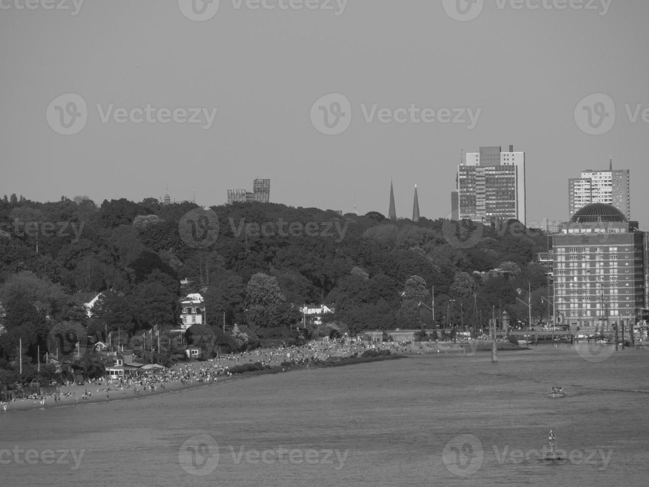 Hamburg und die Elbe foto