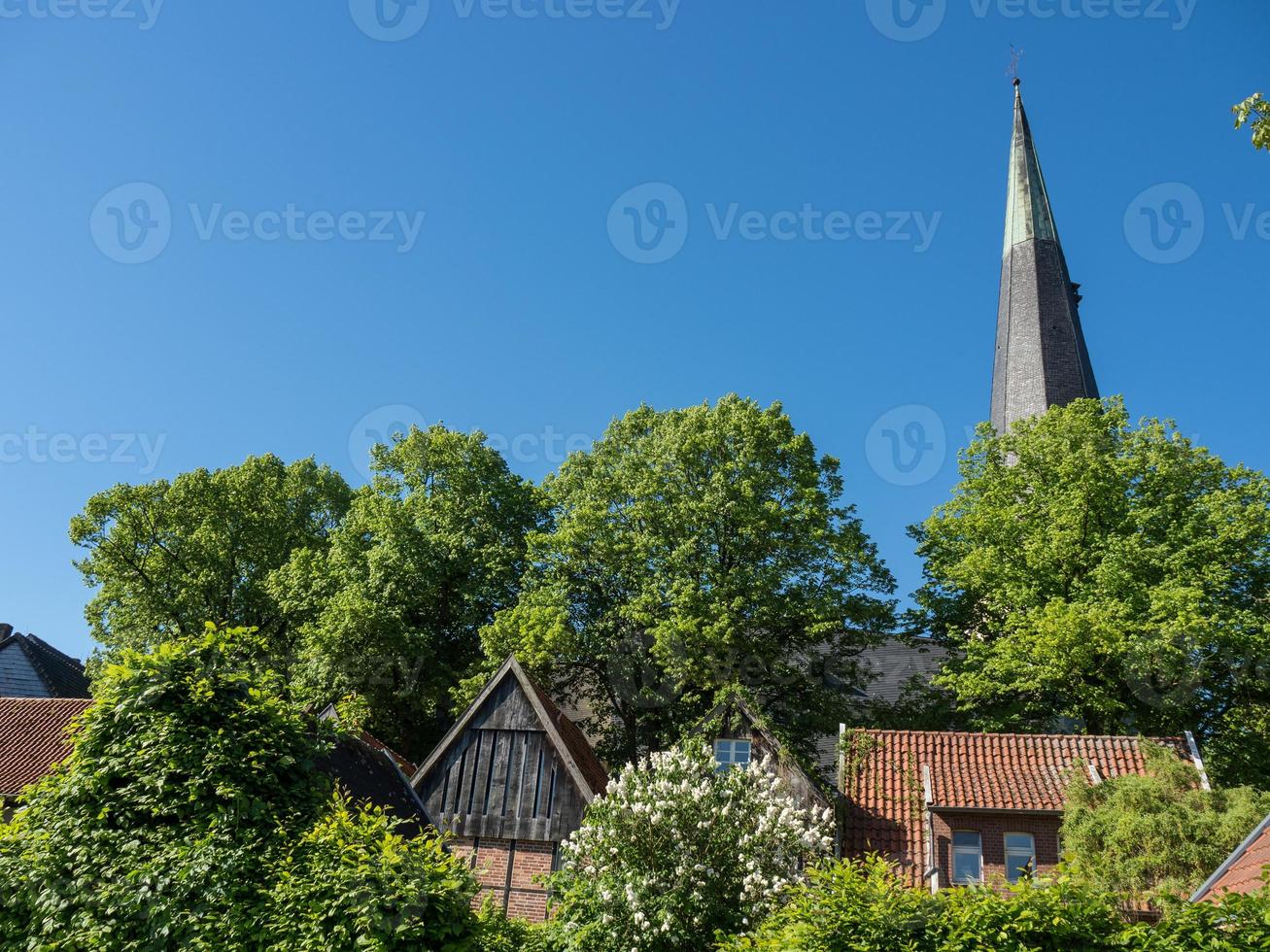 die stadt billerbeck im deutschen münsterland foto