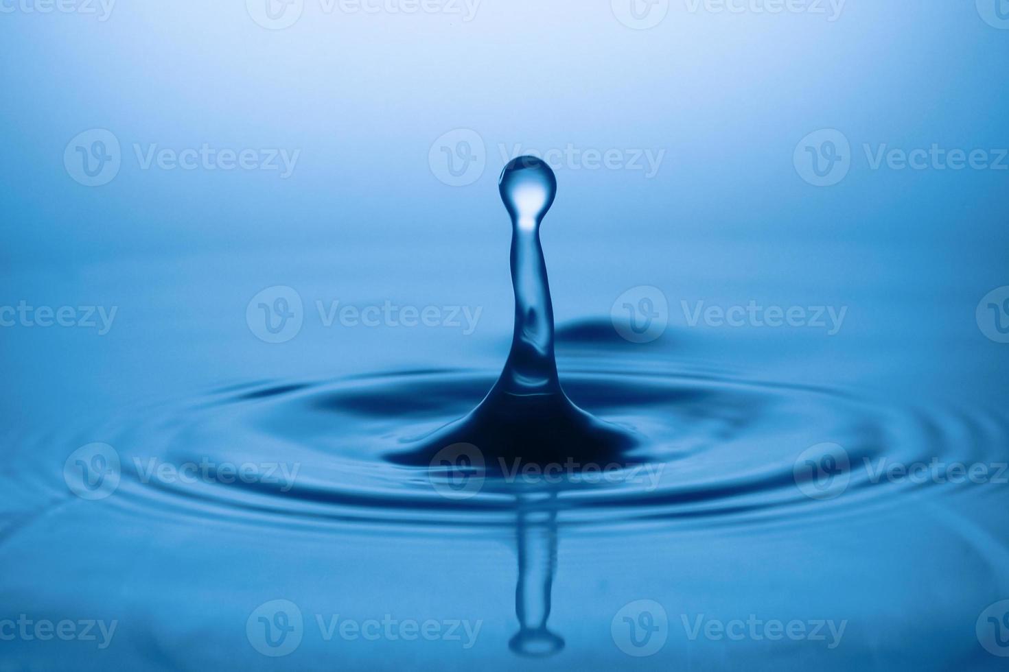 Wassertropfen und Spritzer. abstraktes hintergrundkonzept der wasserform. foto