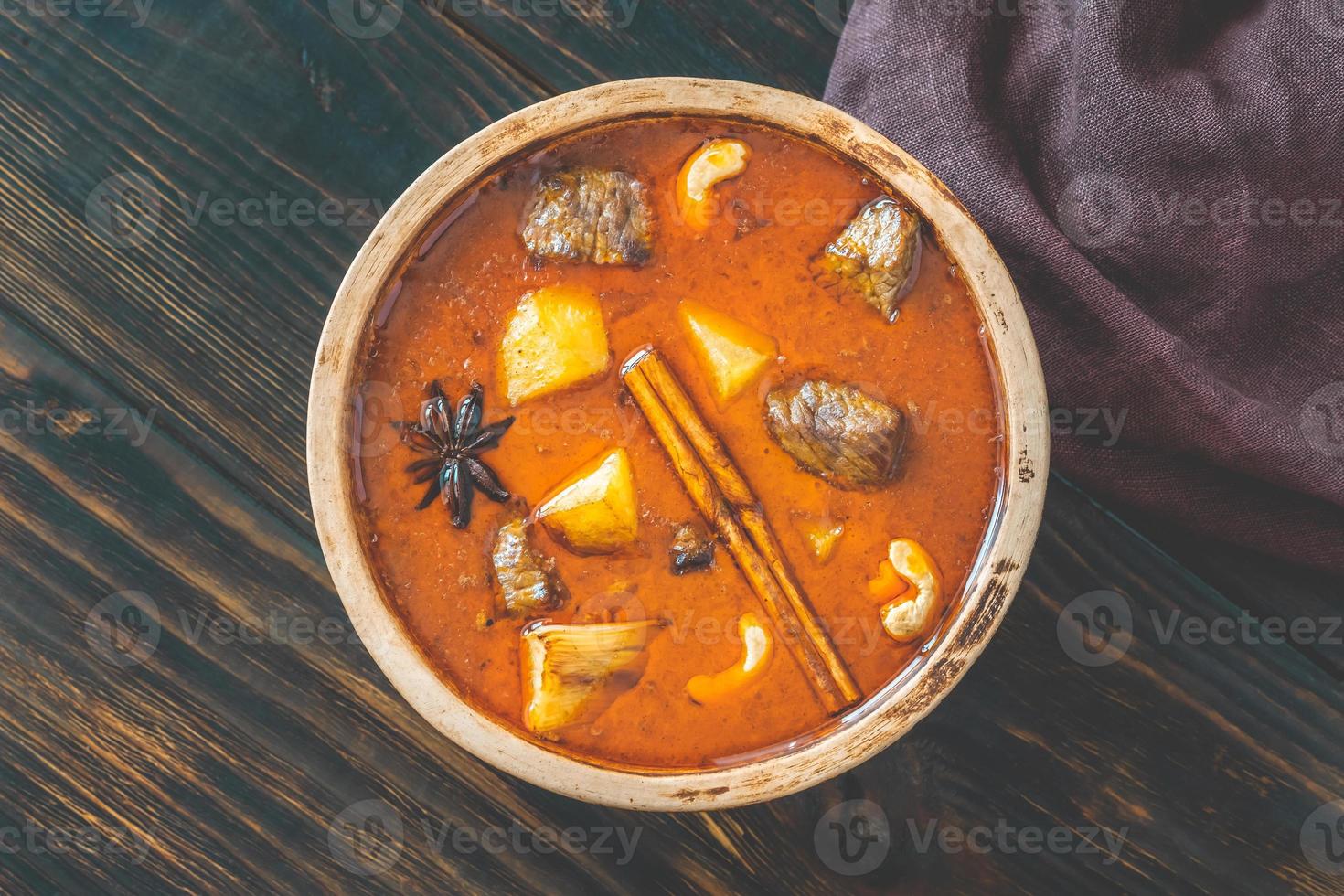 Schüssel Massaman-Curry foto