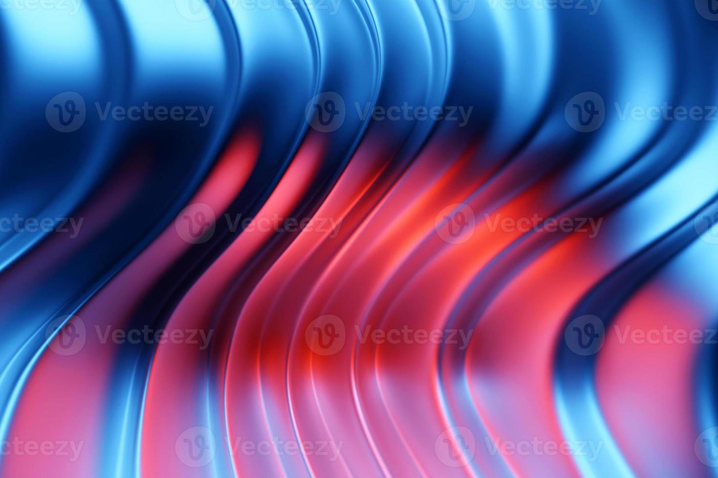 3D-Darstellung von lila leuchtenden Farblinien. Technologie-Geometrie-Hintergrund. foto