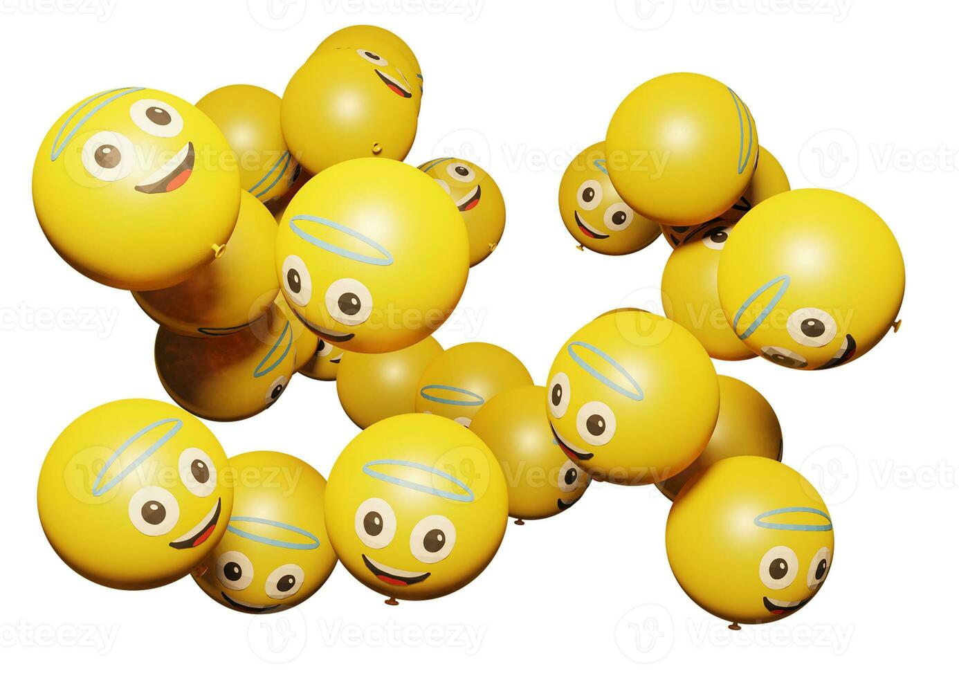 3D-Render Emoticon oder Emoji perfekt für soziale Medien, Branding, Werbeförderung und vieles mehr kostenloser Download foto