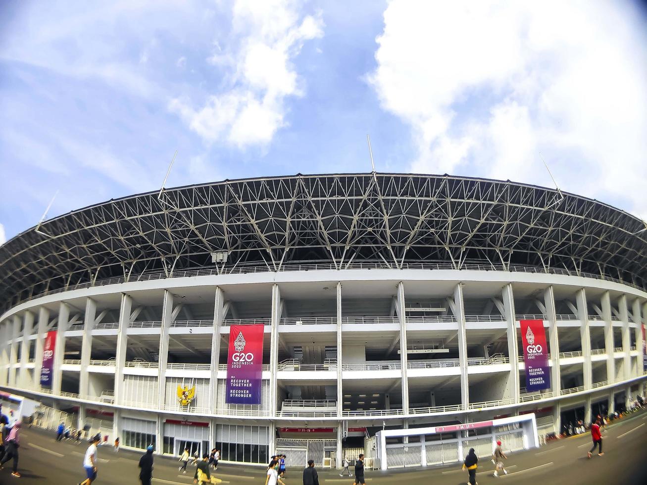 jakarta, indonesien, 19. märz 2022. das nationalstadion von indonesien namens gelora bung karno stadion. foto