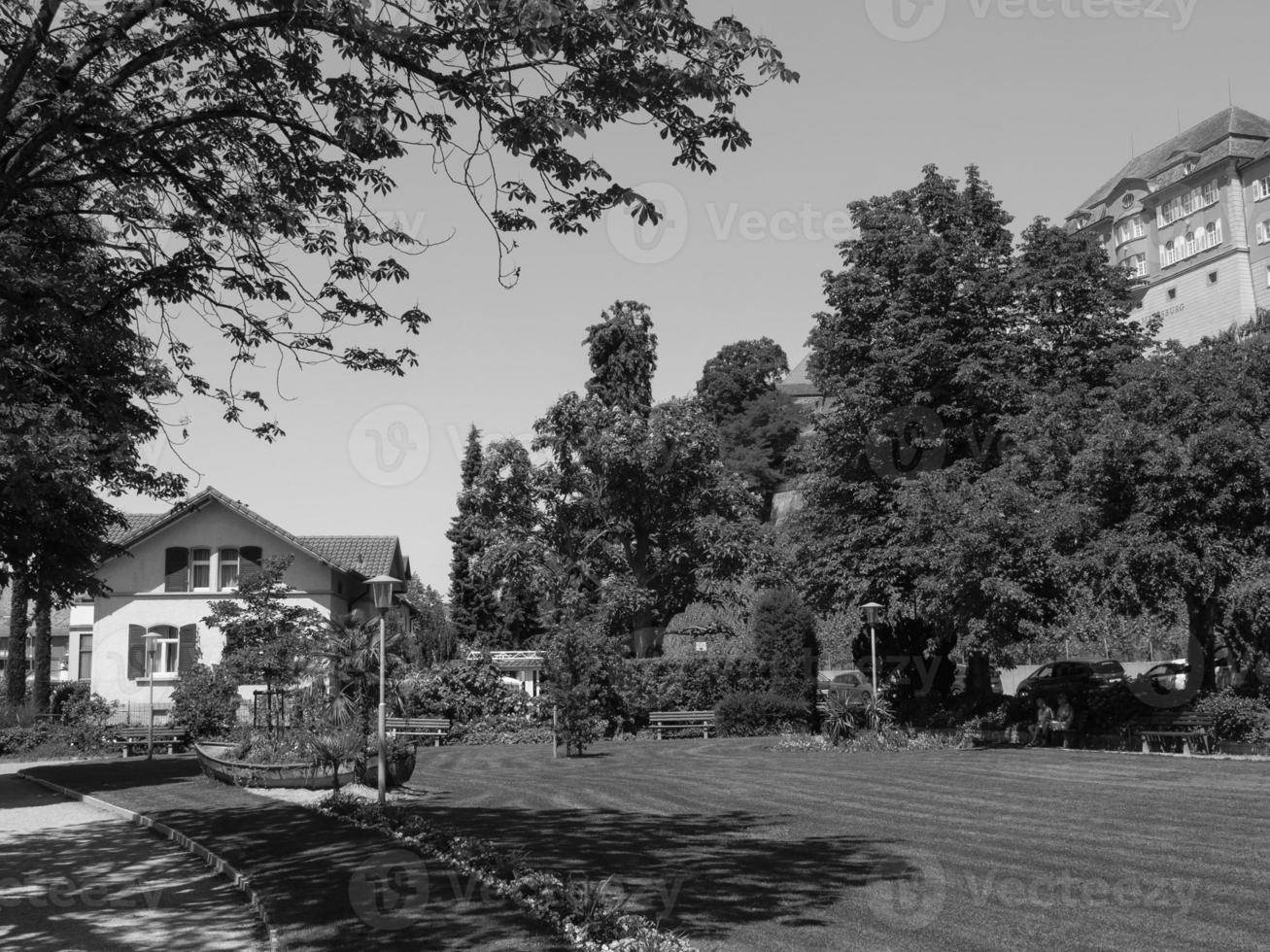 die stadt meersburg am bodensee foto