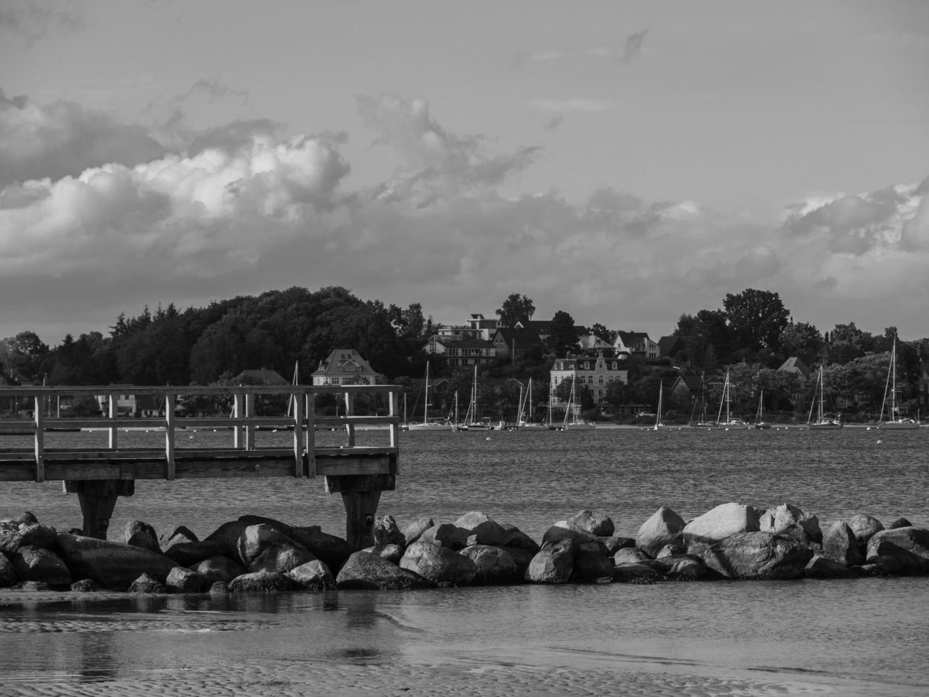 Der Strand von Eckernförde in Deutschland foto