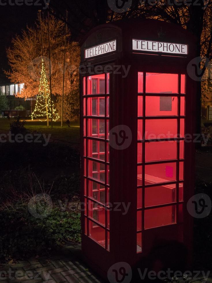 borken stadt zur weihnachtszeit foto