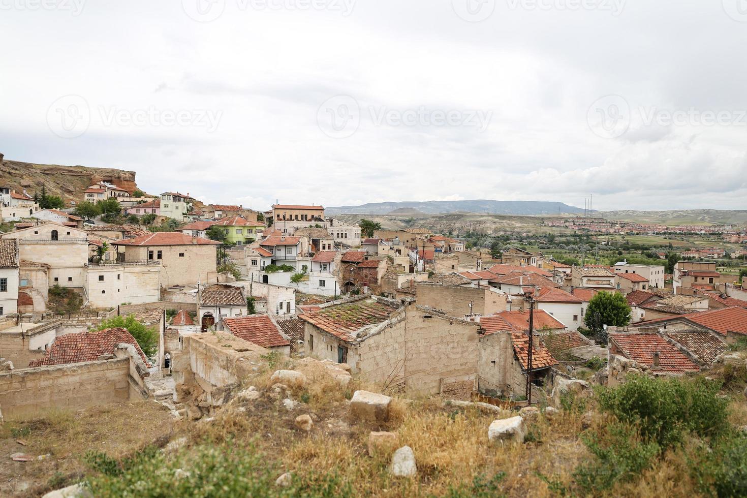 alte häuser in der stadt avanos, türkei foto