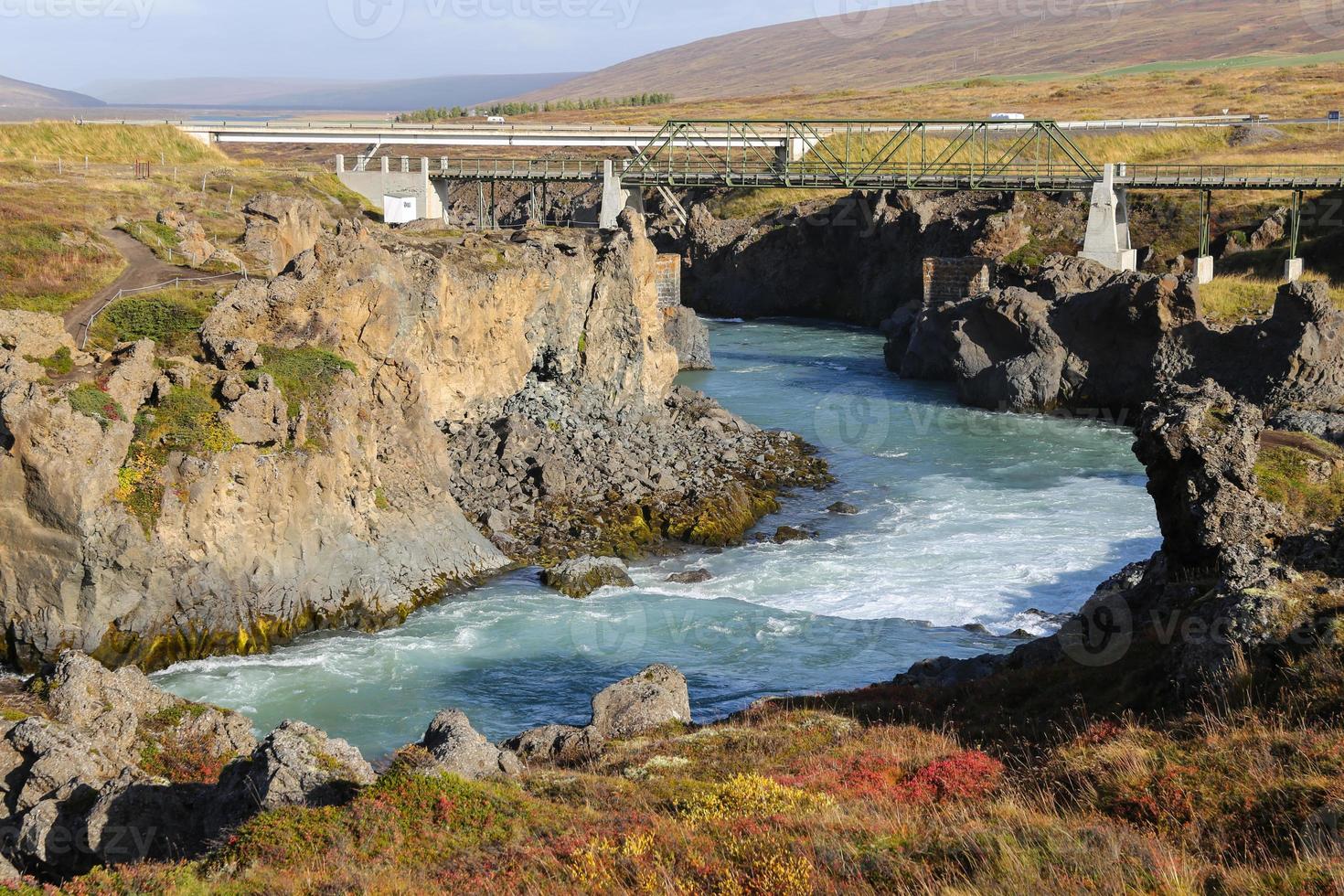 Skjalfandafljot-Fluss in Island foto