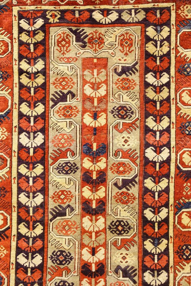 Detail des türkischen Teppichs foto