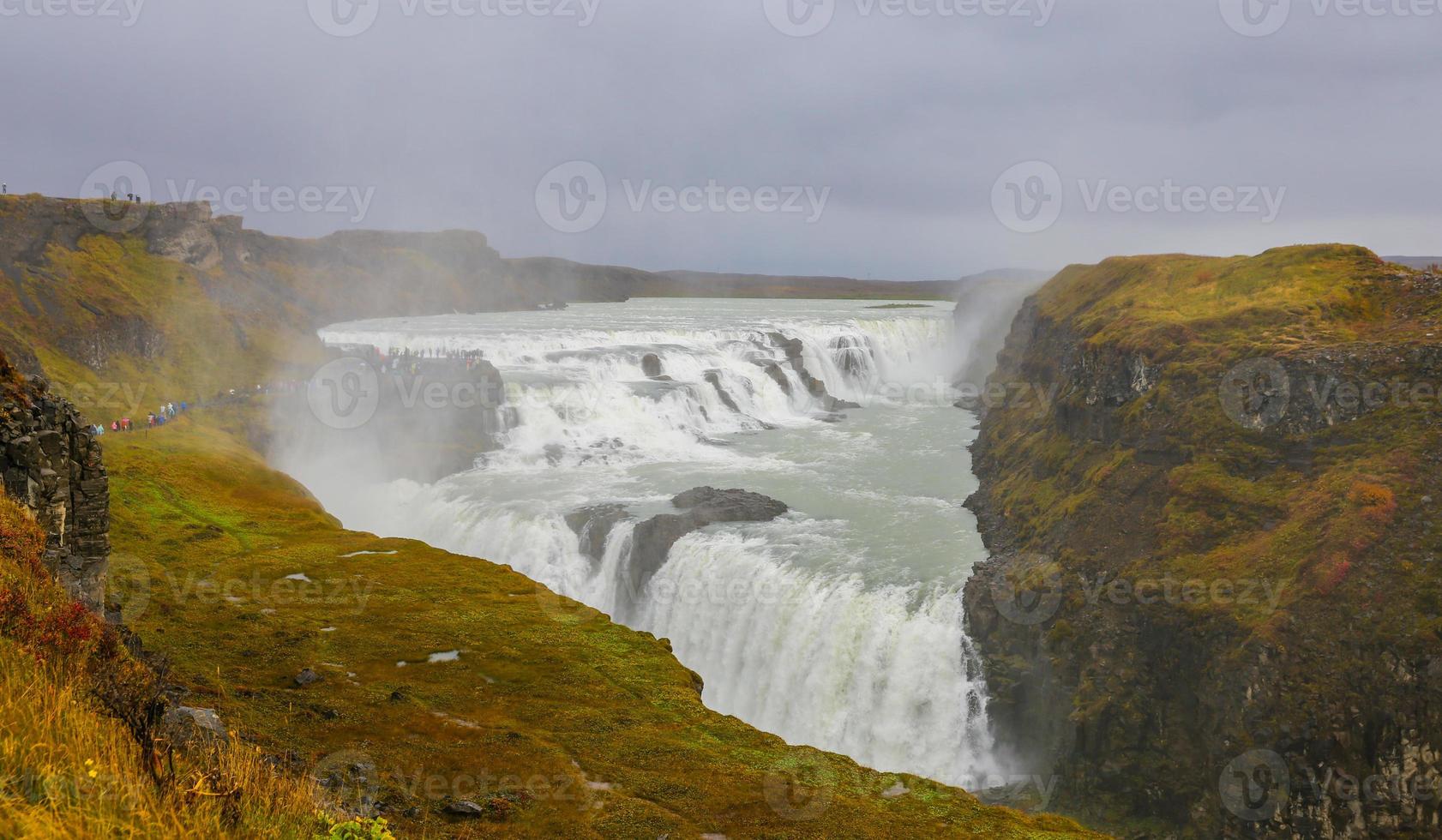 Gullfoss Wasserfall in Island foto