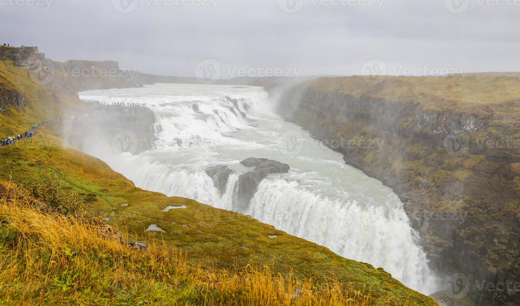 Gullfoss Wasserfall in Island foto