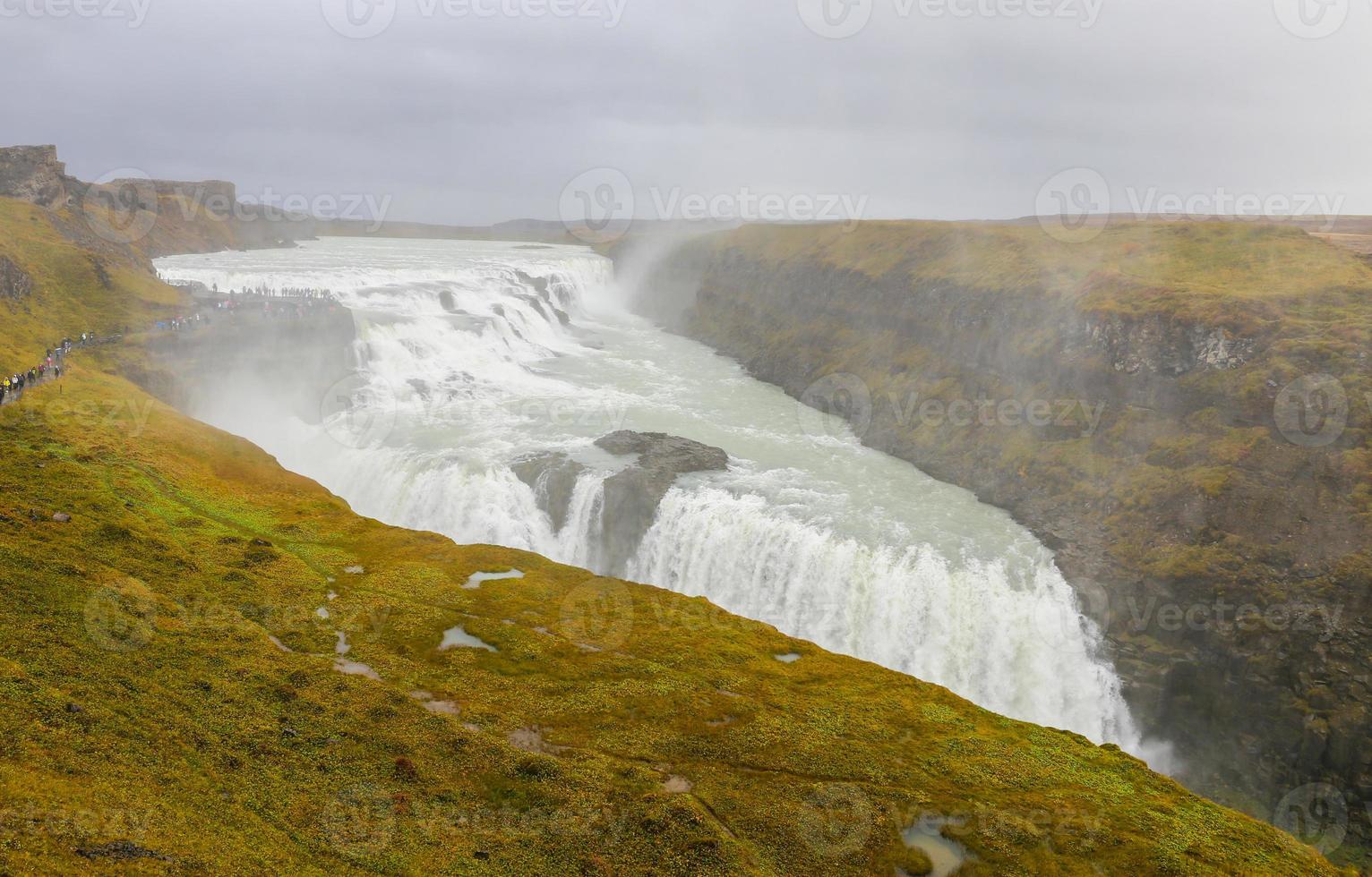 Gullfoss Wasserfall in Island foto