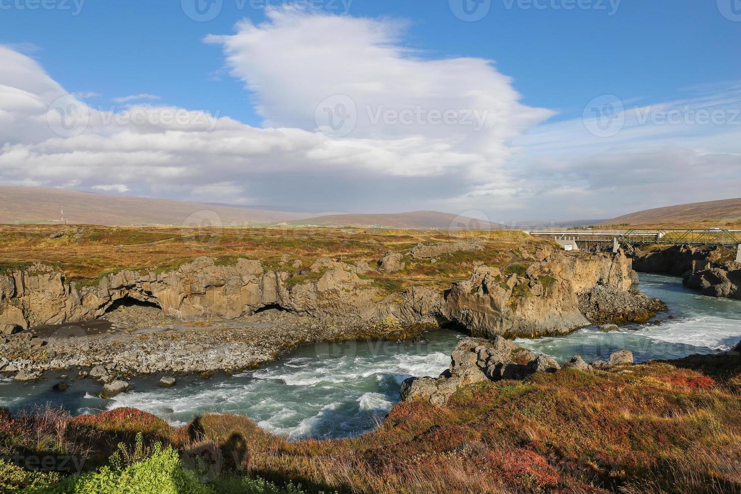 Skjalfandafljot-Fluss in Island foto