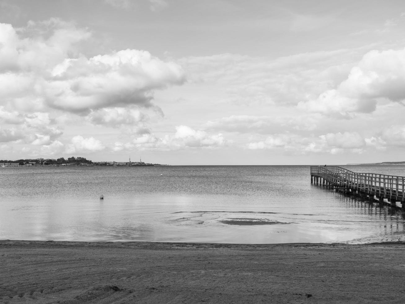 Der Strand von Eckernförde in Deutschland foto