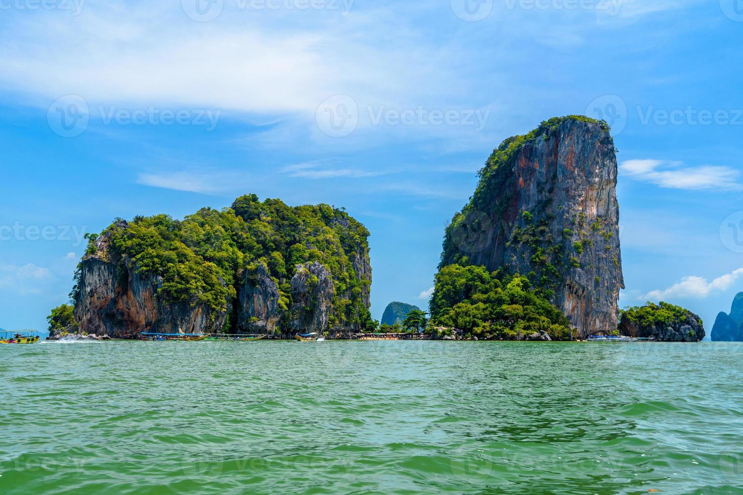 felsen auf der james-bond-insel, khao phing kan, ko tapu, ao phang-ng foto