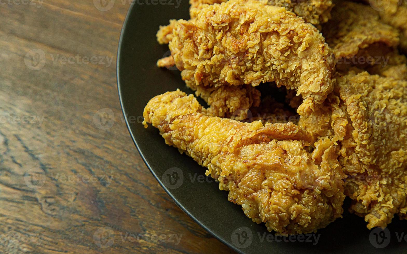American Fried Chicken Nahaufnahme Bild für Lebensmittelinhalt. foto