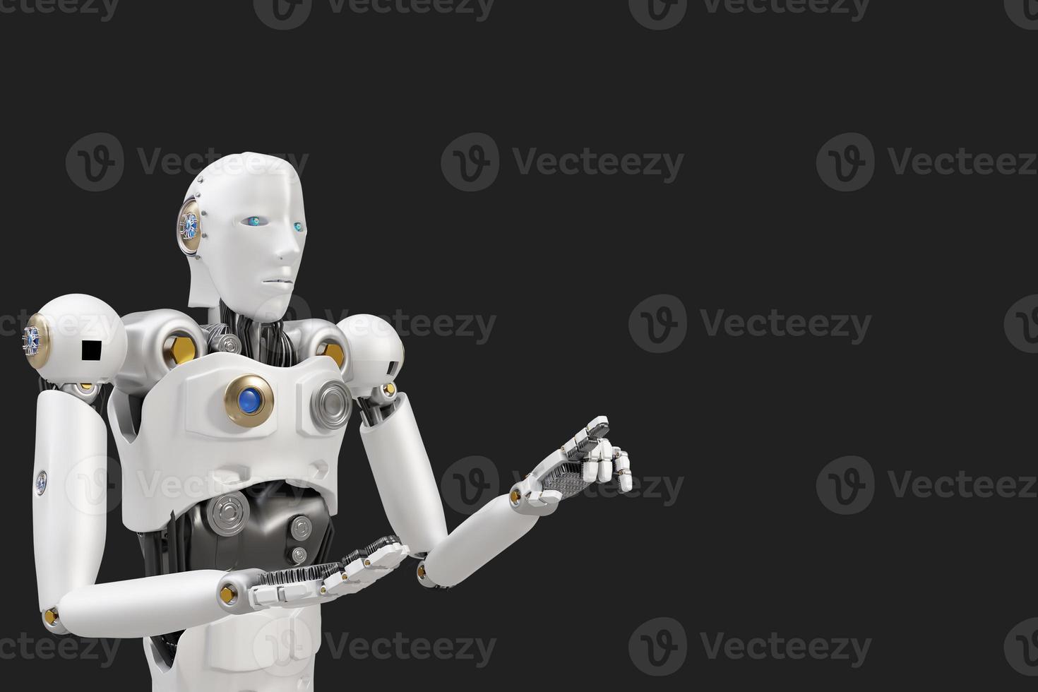 roboter metaverse vr avatar realität spiel virtuelle realität von menschen blockkettentechnologie investition, business lebensstil virtuelle realität vr weltverbindung cyber avatar metaverse menschen 2022 3d render foto