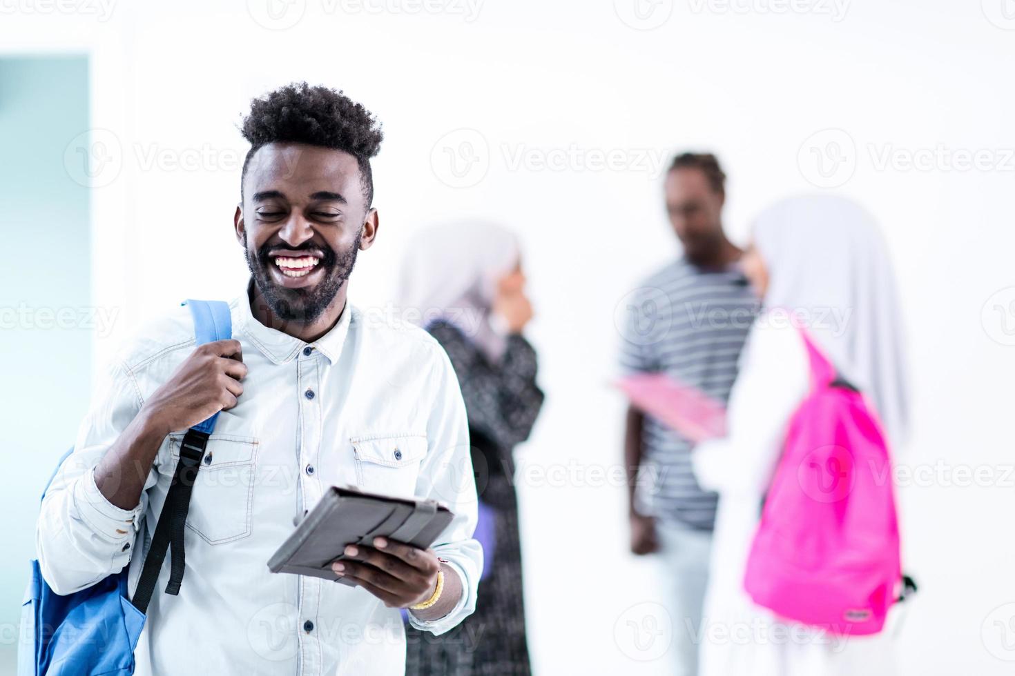 junger afrikanischer Student foto