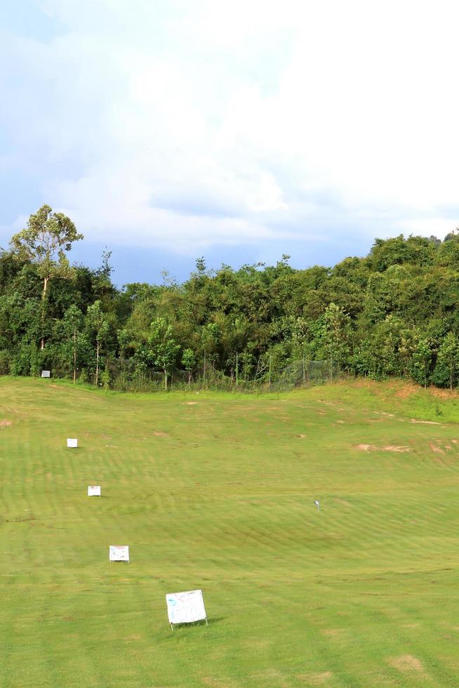 Landschaft des Golfplatzes foto