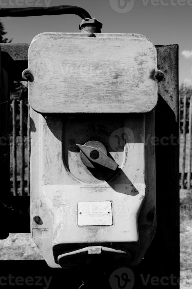 industrieller Stromumschalter im Freien foto