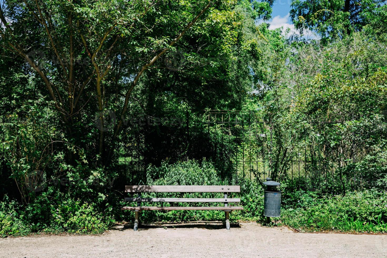 Bank im Stadtpark foto