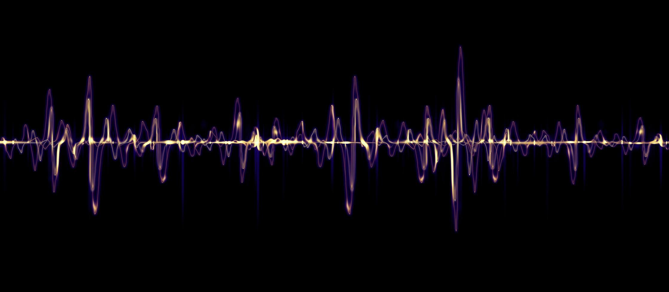 Equalizer Puls Herzwellenlinien abstrakte Hintergrund 3D-Darstellung foto