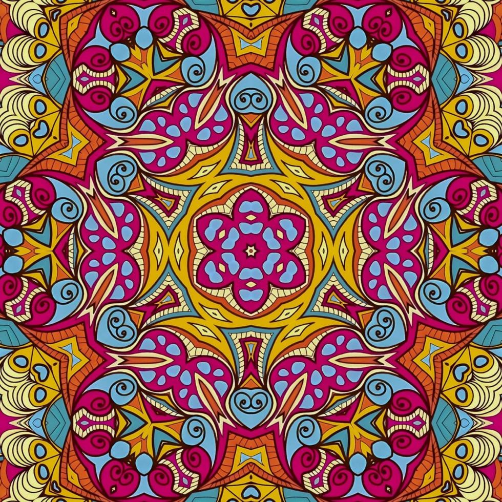 Luxusmuster Hintergrund Mandala Batik Kunst von Hakuba Design 247 foto