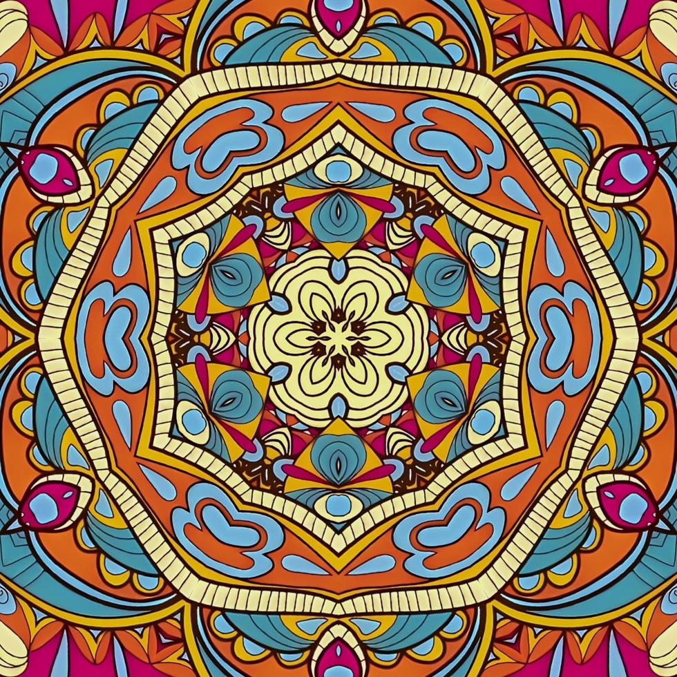 Luxusmuster Hintergrund Mandala Batik Kunst von Hakuba Design 77 foto