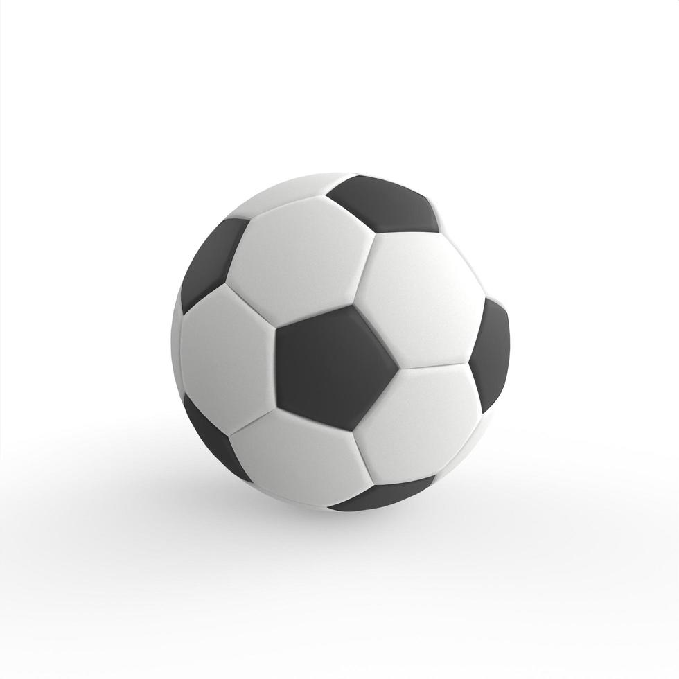 Fußball isoliert auf weißem Hintergrund foto