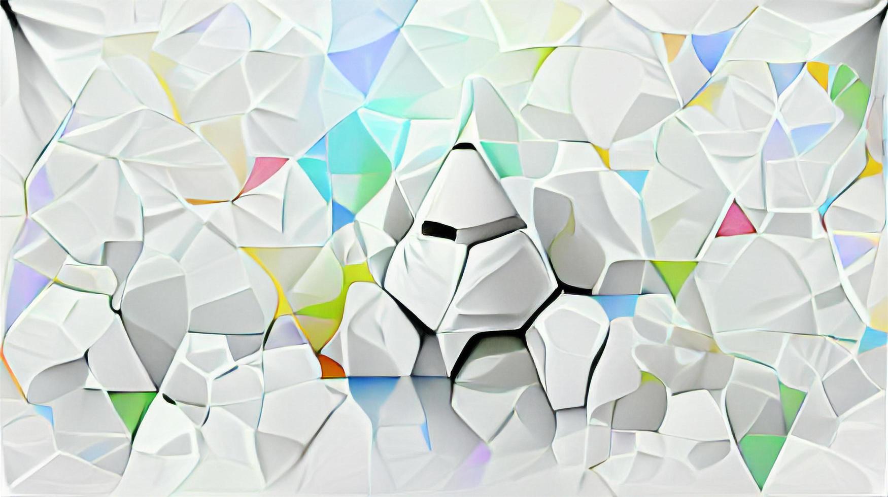 abstrakte weiße strukturierte geometrische Kristallhintergründe für Grafikdesign foto