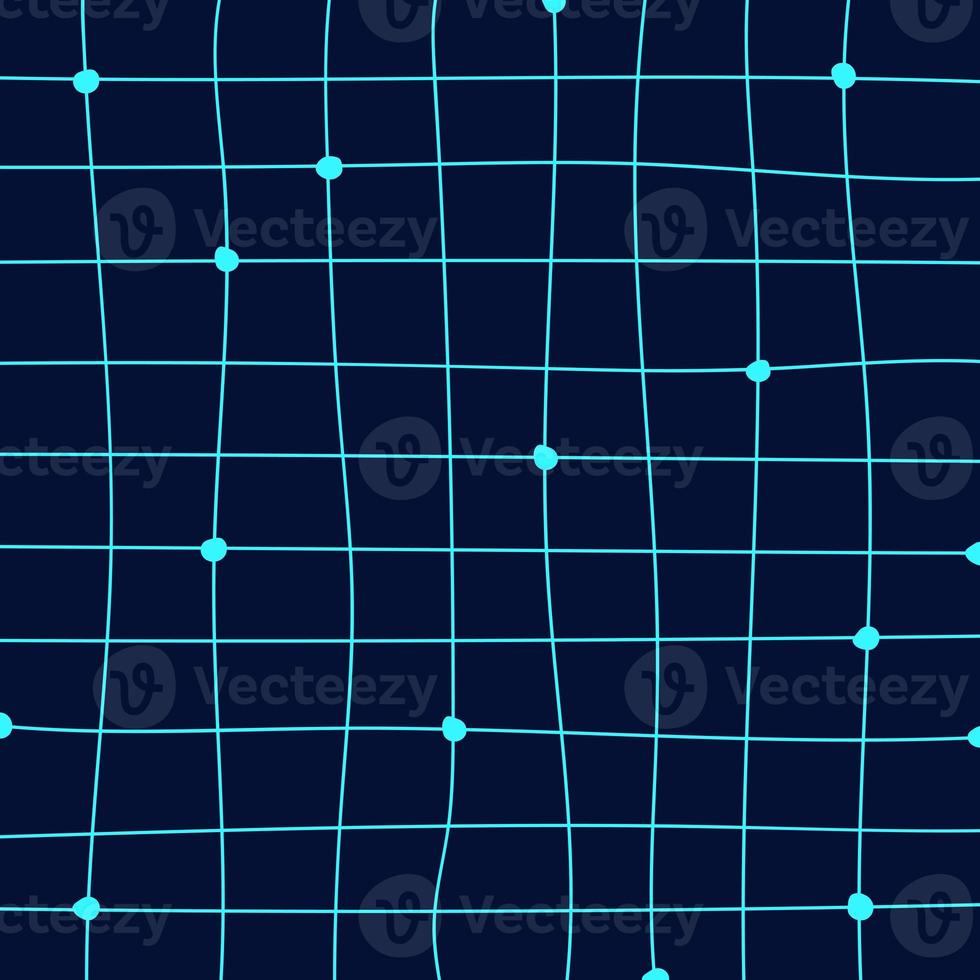 abstrakte Linie kreuzen blaues minimales quadratisches Muster auf blauem Hintergrund. Illustrationsvektor eps10 foto