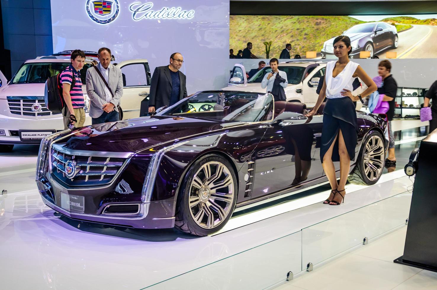 moskau, russland - august 2012 cadillac ciel concept präsentiert als weltpremiere auf dem 16. mias moskauer internationalen autosalon am 30. august 2012 in moskau, russland foto