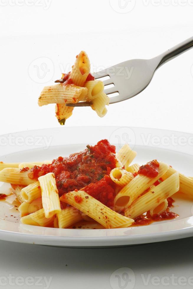 italienisches essen penne foto