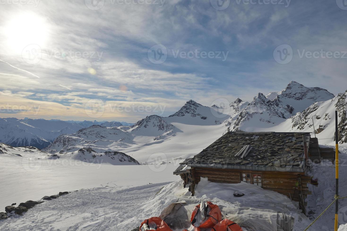 Panoramablick auf die Winterberge foto