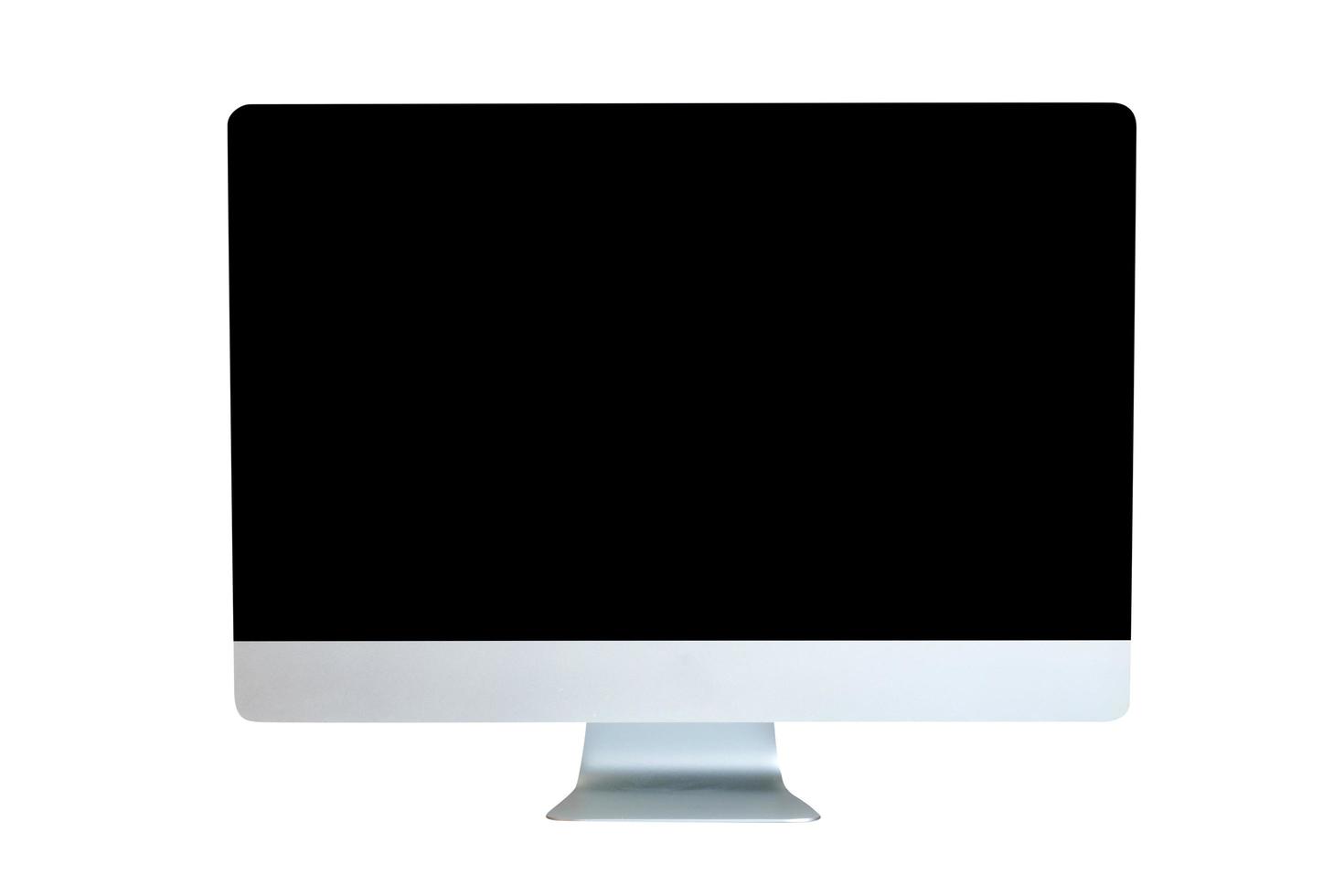 Monitor auf weißem Hintergrund foto