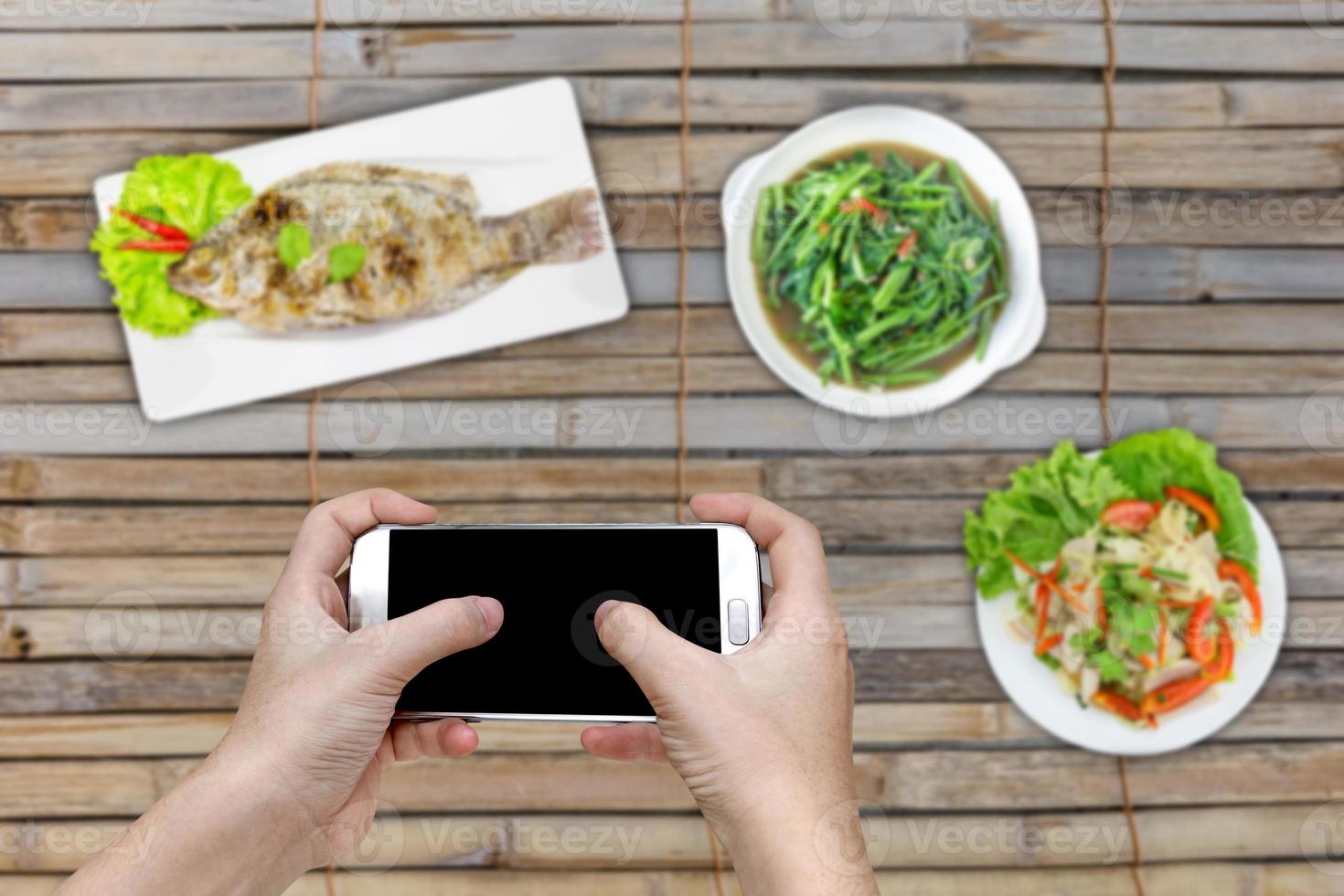 Food-Fotografie auf dem Esstisch foto