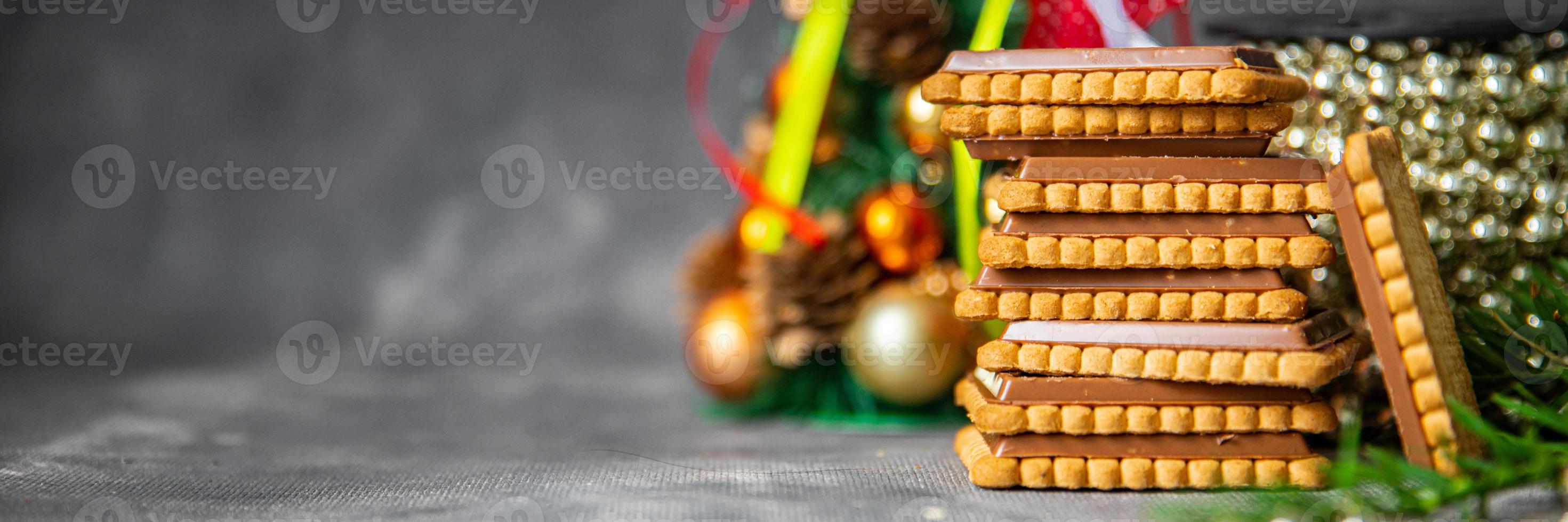weihnachtsplätzchen süßes dessert neujahr urlaub mahlzeit essen snack auf dem tisch kopieren raum essen hintergrund foto