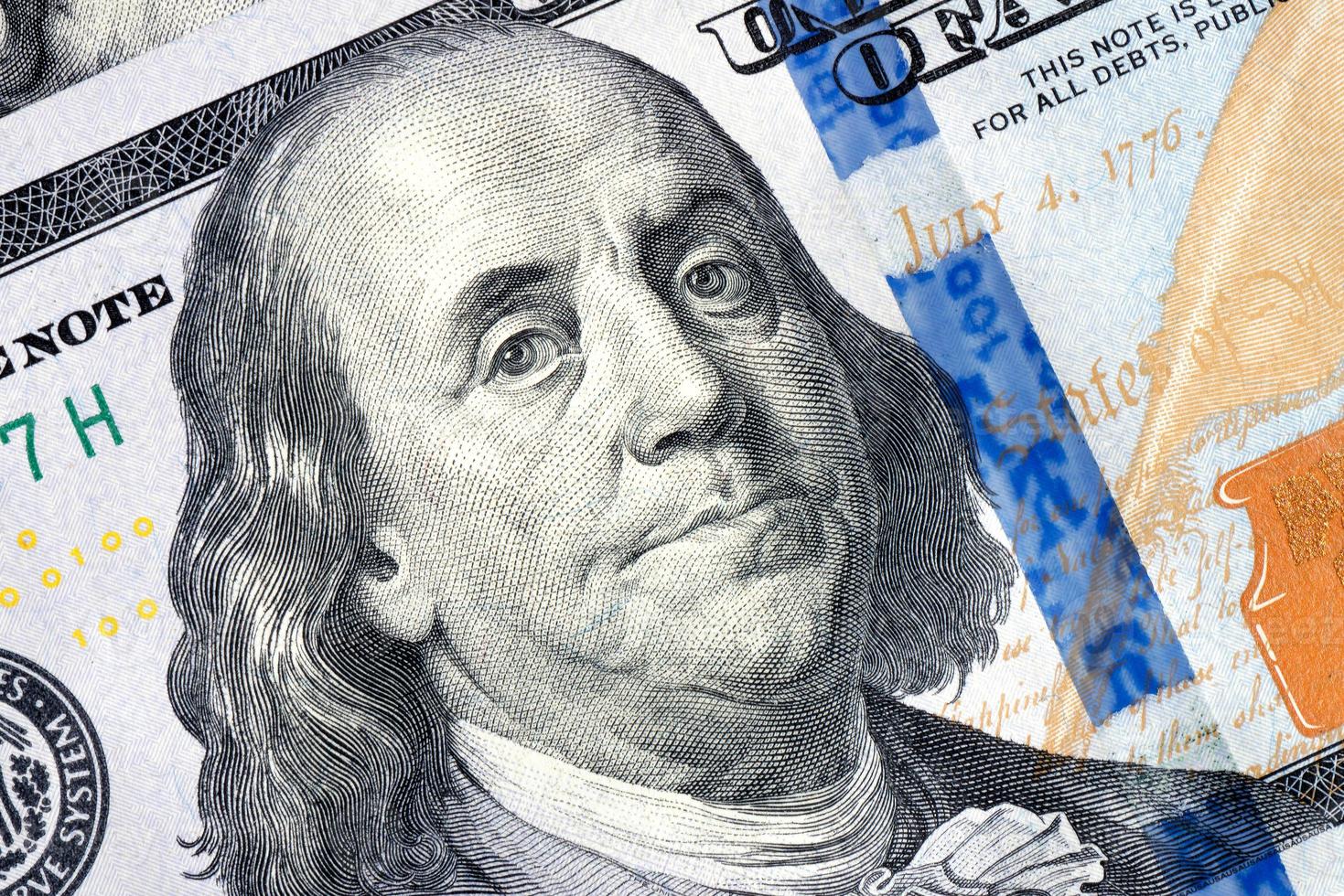 Benjamin Franklin 100-Dollar-Schein foto