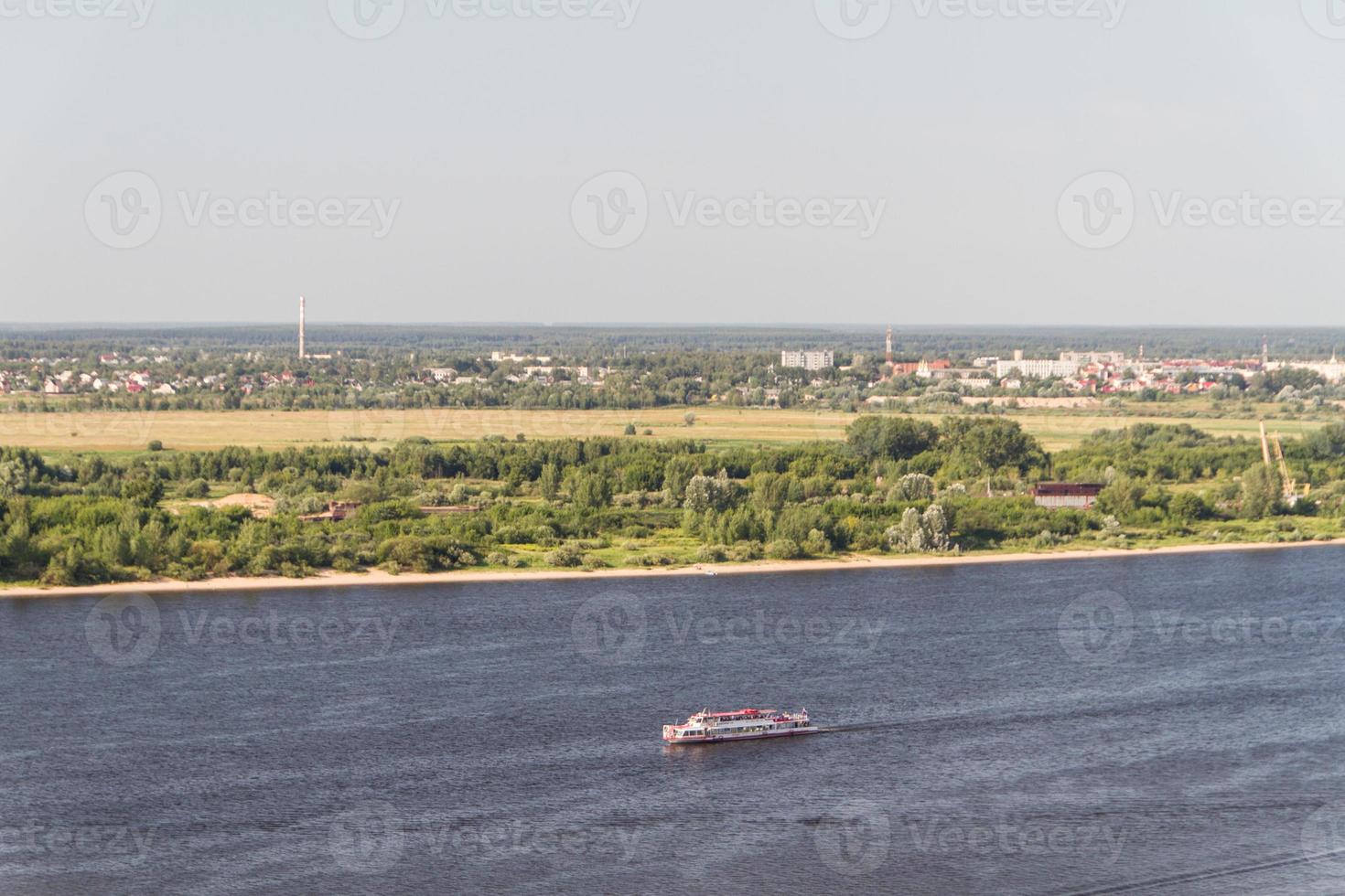 Toller Blick über die Wolga in Nischni Nowgorod, Russland foto