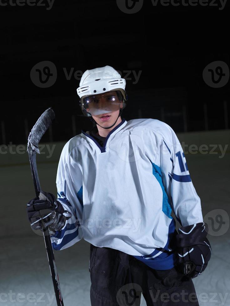 Hockeyspieler-Porträt foto