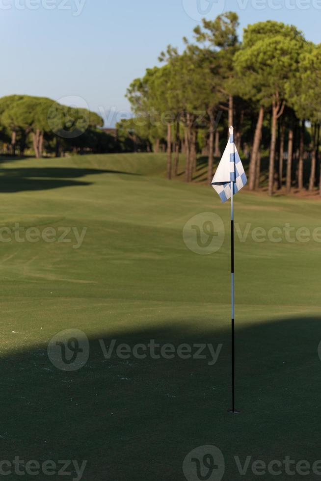 Blick auf den Golfplatz foto