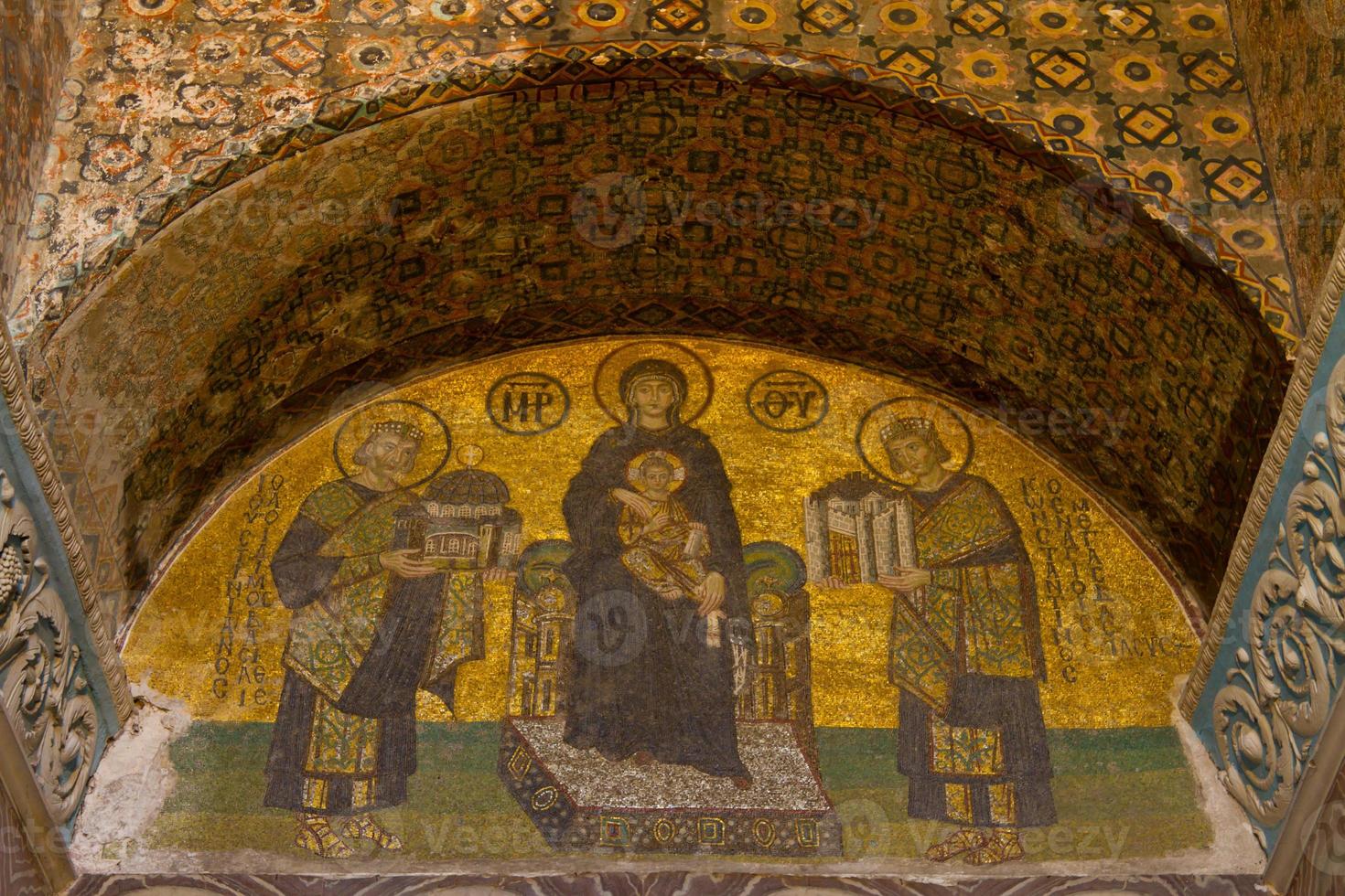 Mosaik aus der Hagia Sophia foto