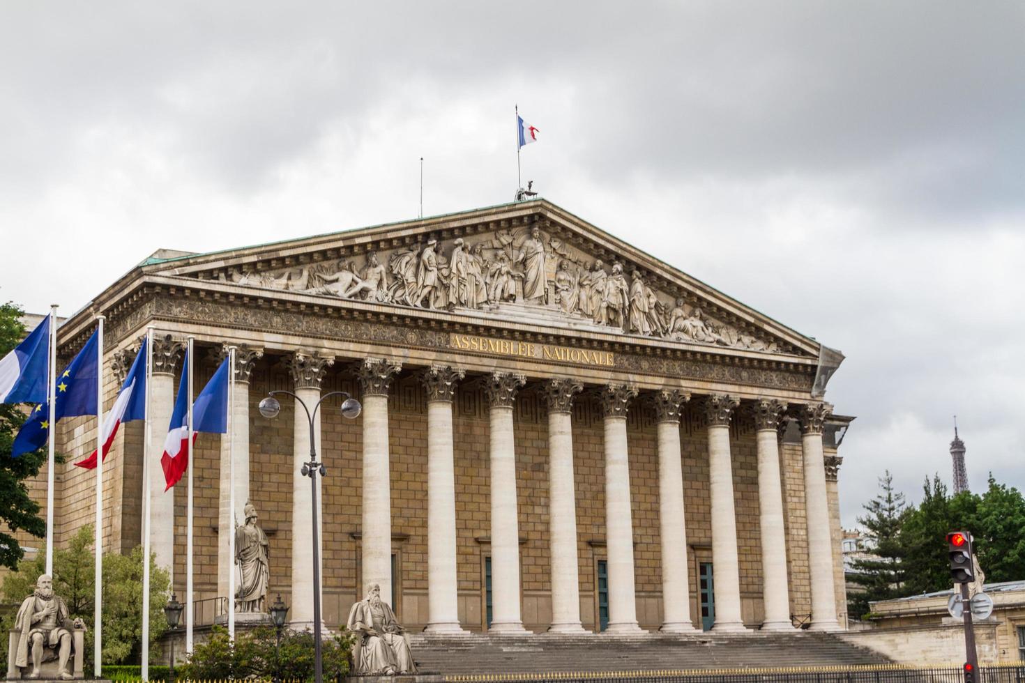 rom, italien, 2022 - assemblee nationale - palais bourbon - das französische parlament. foto