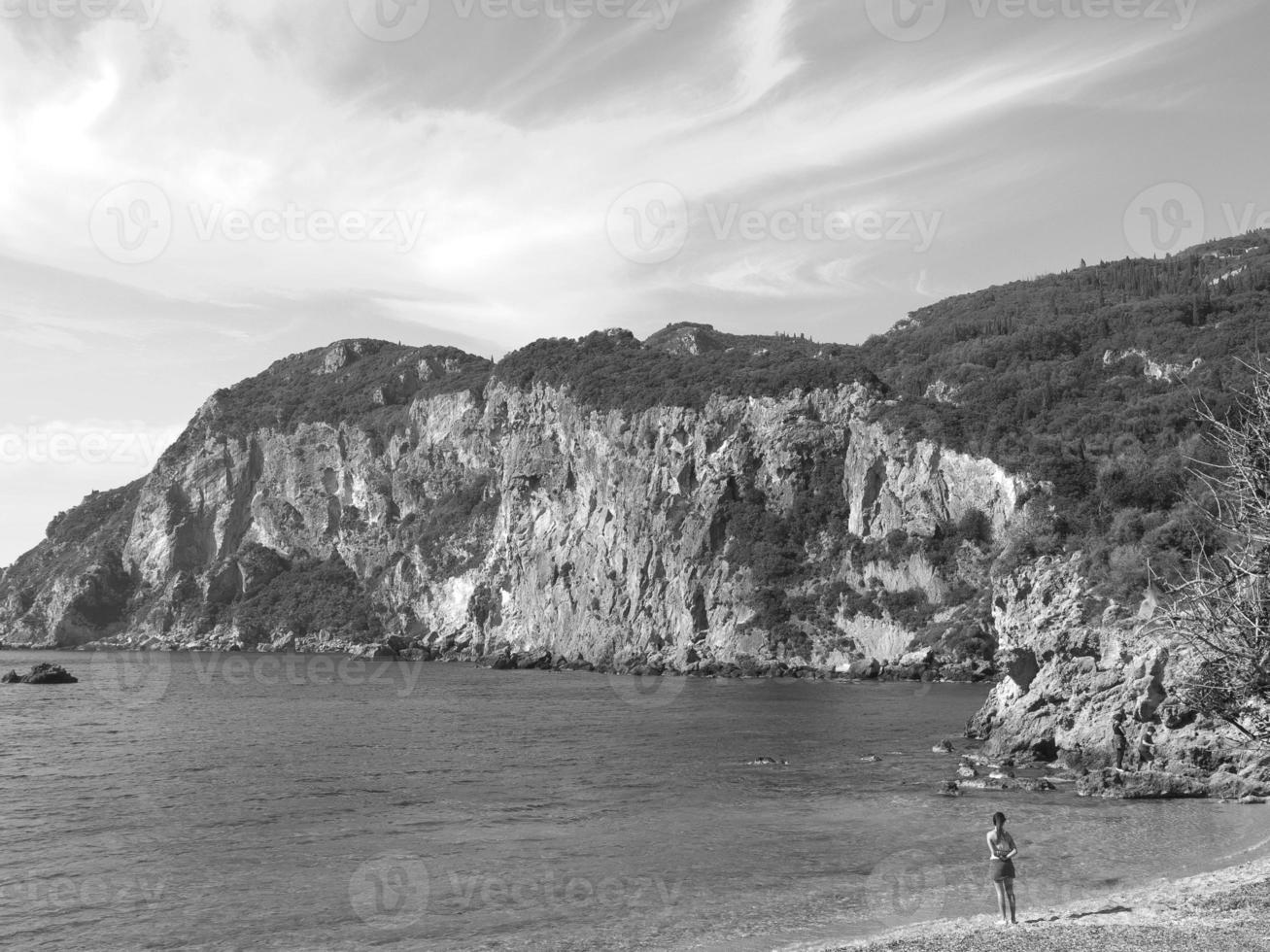 am Strand von Korfu foto